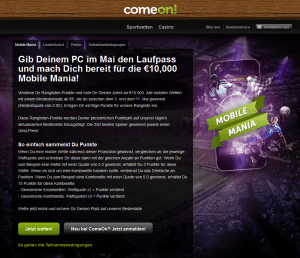 ComeOn Mobile Mania