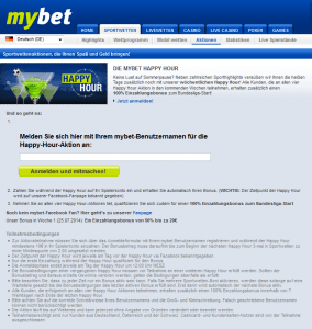 Mybet Happy Hour