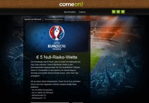 ComeOn Null-Risiko-Wette