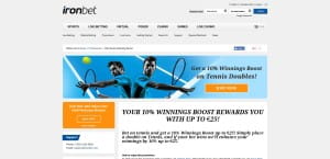 Ironbet Tennis-Bonus