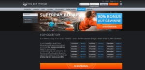 Big Bet World Superpay Aktion