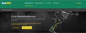 bet365 Euro-Basketballbonus