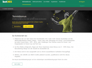 bet365 Tennisbonus